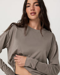 Long-Sleeve Feather Tee