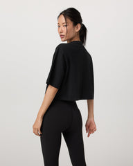 Short Sleeve Heavyweight Crop Cotton Tee