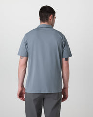 Short Sleeve Feather Polo