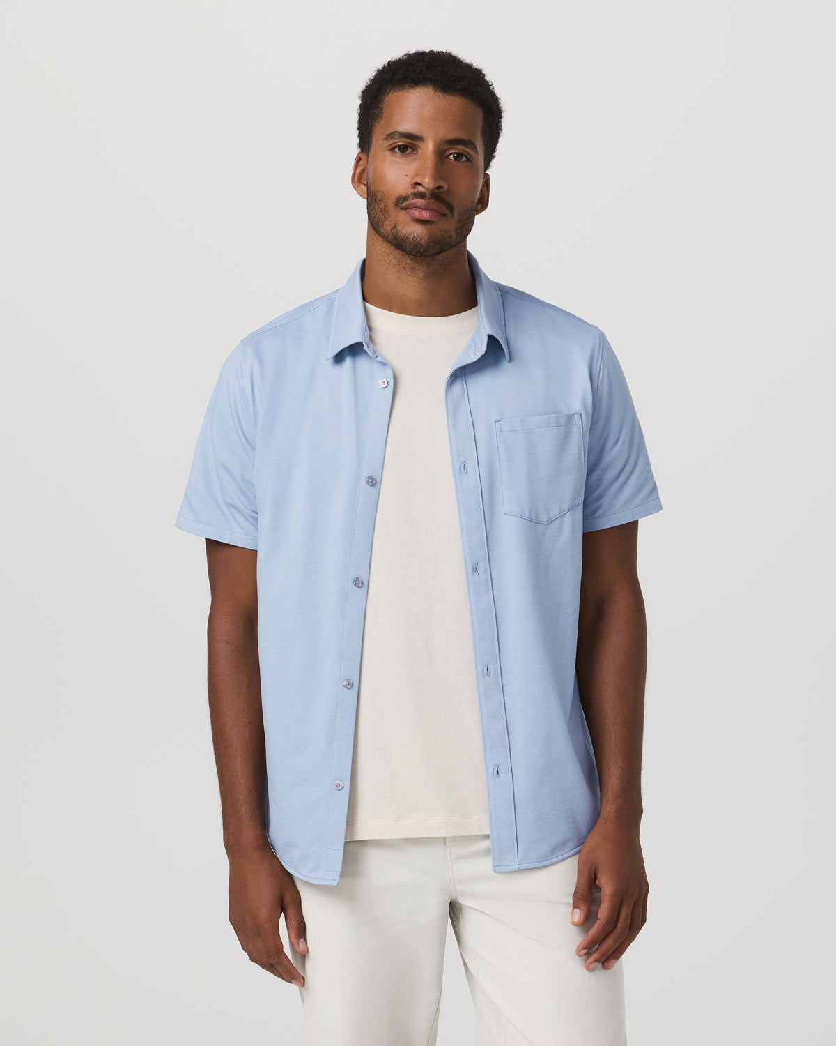Short Sleeve Knit Oxford Button Down - Classic Fit