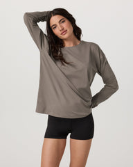 Long-Sleeve Feather Tee