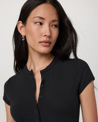 Short Sleeve Pose Button Up